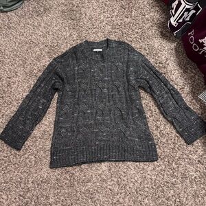 American Eagle Outfitters Charcoal Knit Sweater